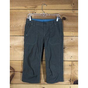 Kuhl Trekr Capri Cropped Hiking Pants Womens Size 6 Outdoors Trail Olive